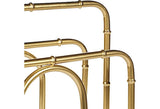 1960s Gilt Metal Bamboo Magazine Rack