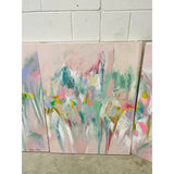 1990s Christine Alfrey Original “Eden” Abstract Oil Paintings, Set of 4