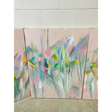 1990s Christine Alfrey Original “Eden” Abstract Oil Paintings, Set of 4