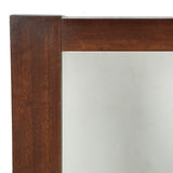 1960s Lane Walnut Mosaic Wood Block Double Wall Mirror