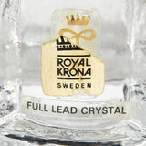Royal Krona Skruf Swedish Glass Vase, 1970s