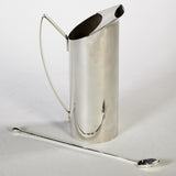 English Art Deco Chrome Martini Pitcher w/ Stirrer