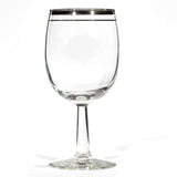 Mid 20th Century Modern Double Silver Ring Glass Stems, 45 Pieces