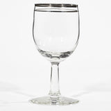 Mid 20th Century Modern Double Silver Ring Glass Stems, 45 Pieces