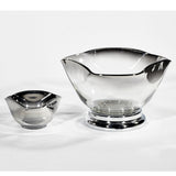 Mid 20th Century Modern Silver Fade Serving Bowl Set, Ten Pieces