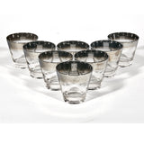1960s Silver Fade Old Fashioned Tumblers