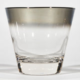 1960s Silver Fade Old Fashioned Tumblers, Set of 8