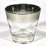 1960s Silver Fade Old Fashioned Tumblers, Set of 8