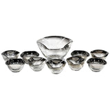 Mid 20th Century Modern Silver Fade Serving Bowl Set