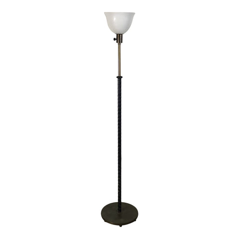 Art Deco Leather Wrapped Floor Lamp