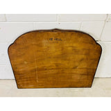 Art Deco Walnut Wall Mirror With Floral Accent