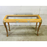 Casa Stradivari Hand Carved Banded Sheaths of Wheat Console Table