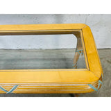 Casa Stradivari Hand Carved Banded Sheaths of Wheat Console Table