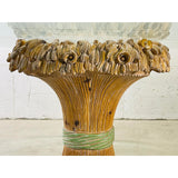 Casa Stradivari Hand Carved Banded Sheaths of Wheat Dining Set