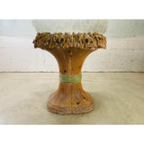 Casa Stradivari Hand Carved Banded Sheaths of Wheat Dining Set