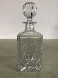 Vintage Square Crystal Glass Decanter