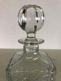 Vintage Square Crystal Glass Decanter