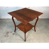Square Quarter Sawn Oak Plant Stand