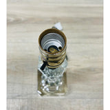 Vintage 1950s Lead Glass Crystal Table Lamp