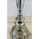Vintage 1950s Lead Glass Crystal Table Lamp