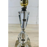 Vintage 1950s Lead Glass Crystal Table Lamp