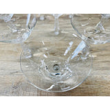 Vintage 1950s Mitre Cut Glass Coupes, Set of 10
