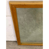 Vintage 1950s Oak Wood & Painted Wall Mirror