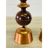 Vintage 1960s Atomic Style Table Lamps, Pair