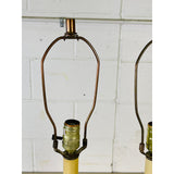 Vintage 1960s Brass Table Lamps, Pair