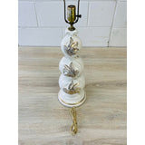 Vintage 1960s Cream & Gold Table Lamp