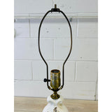 Vintage 1960s Cream & Gold Table Lamp
