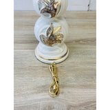 Vintage 1960s Cream & Gold Table Lamp