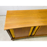 Vintage 1960s Curved Front Two Tone Low Dresser
