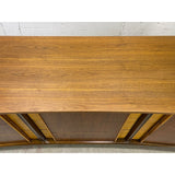 Vintage 1960s Curved Front Two Tone Low Dresser