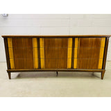 Vintage 1960s Curved Front Two Tone Low Dresser