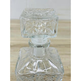 Vintage 1960s Diamond Style Square Glass Decanter
