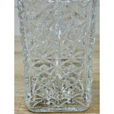 Vintage 1960s Diamond Style Square Glass Decanter