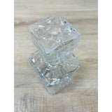 Vintage 1960s Diamond Style Square Glass Decanter