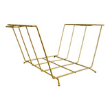Vintage 1960s Gold Wire Magazine Rack
