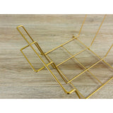 Vintage 1960s Gold Wire Magazine Rack