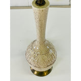 Vintage 1960s Gray Speckled Tall Table Lamp