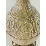 Vintage 1960s Gray Speckled Tall Table Lamp