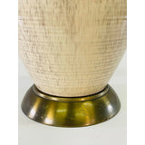 Vintage 1960s Gray Speckled Tall Table Lamp