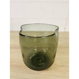 Vintage 1960s Handblown Smoked Glass Vase