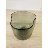 Vintage 1960s Handblown Smoked Glass Vase