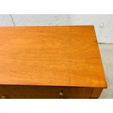 Vintage 1960s Henredon Furniture Cherry Wood Low Dresser