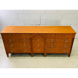 Vintage 1960s Henredon Furniture Cherry Wood Low Dresser