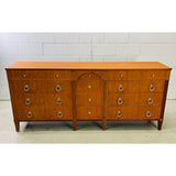 Vintage 1960s Henredon Furniture Cherry Wood Low Dresser