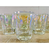 Vintage 1960s Iridescent Glass Tumblers, Set of 8