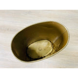 Vintage 1960s Oval Metal Wastebasket